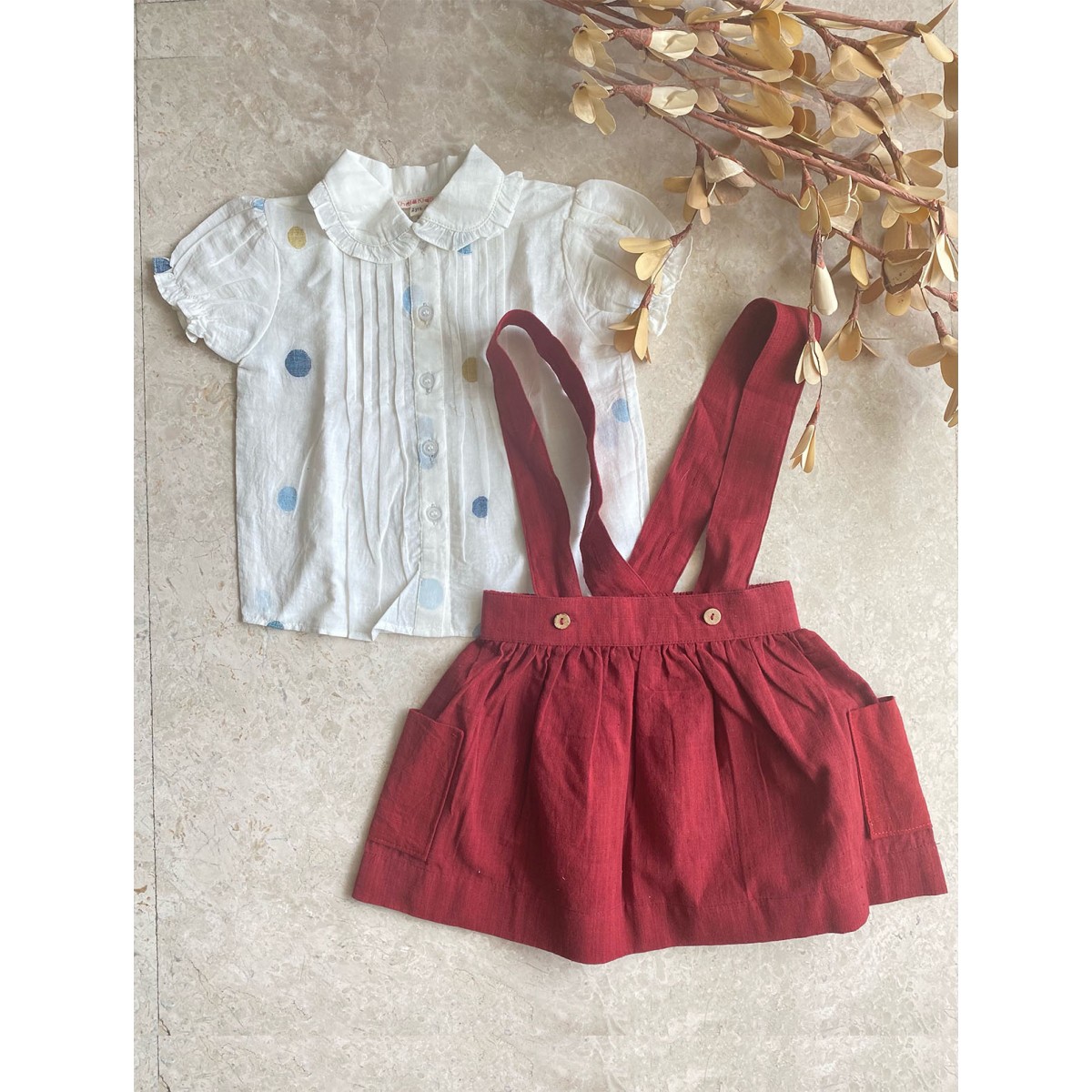 Toddler Baby Girl Suspender Skirt Sets Cotton Linen India | Ubuy