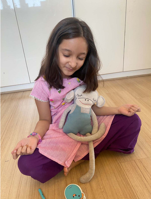 Pink Kedia Purple Dhoti Set