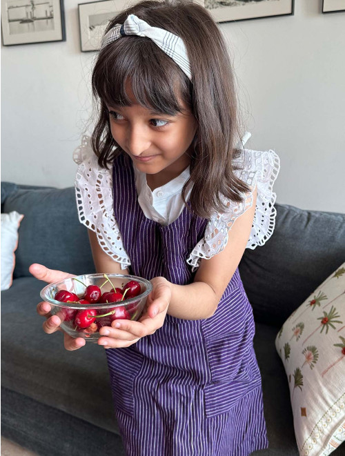 Pinafore Dress (Purple)